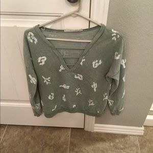 Cactus print sweatshirt